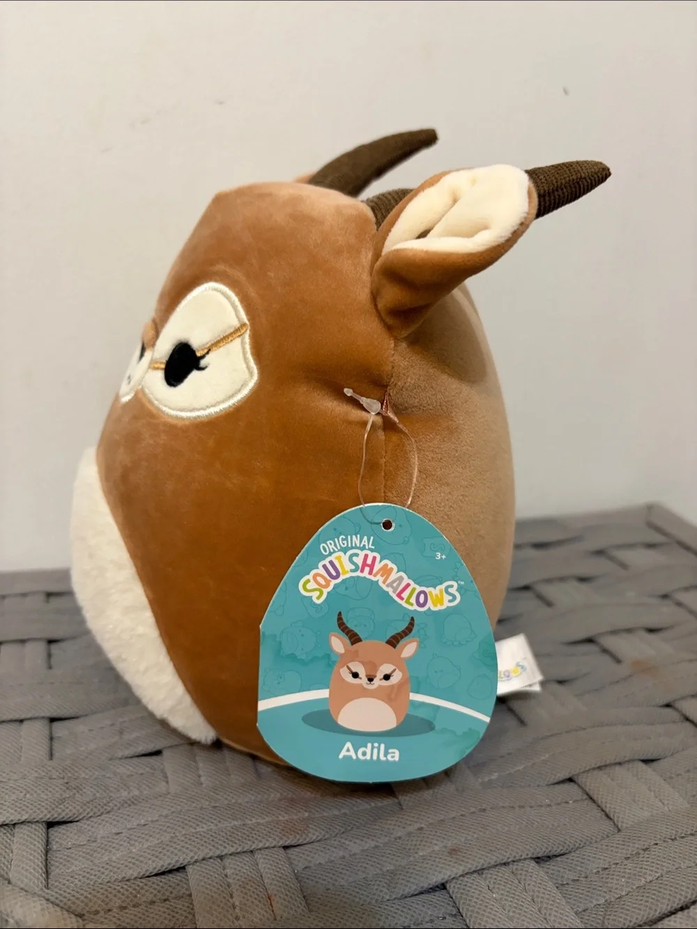 Squishmallows Brown and Cream Deer Plush Accessory